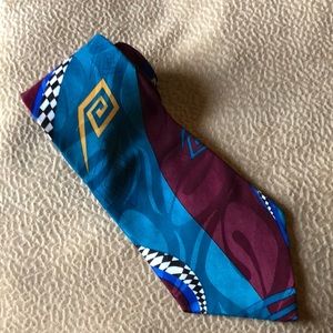 Angelica retro-look necktie Made in USA polyester